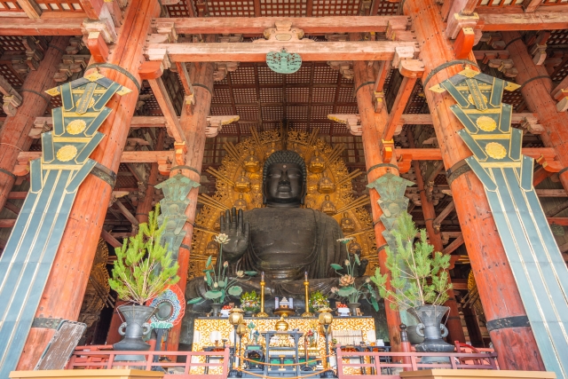 Todaiji Temple Great Buddha Hall in Nara Japan