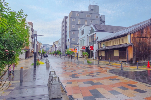 Walking street from JR Nara Station toward Kintetsu Nara and Nara Park