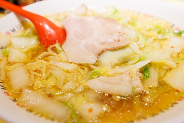 Bowl of ramen near Kintetsu Nara Station for a Nara day trip lunch