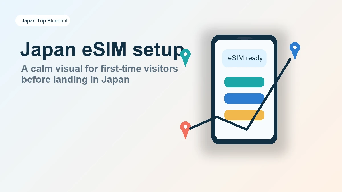 Setting up a Japan eSIM on a phone before leaving the airport