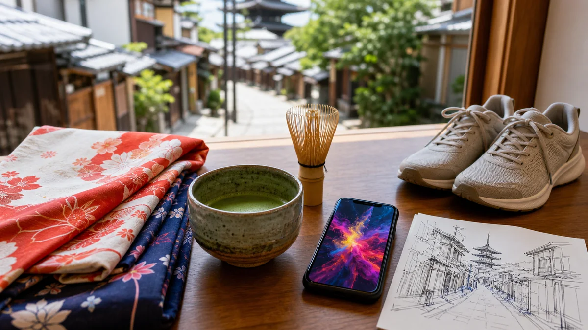 Kyoto activity planning with tea traditional streets and practical walking essentials