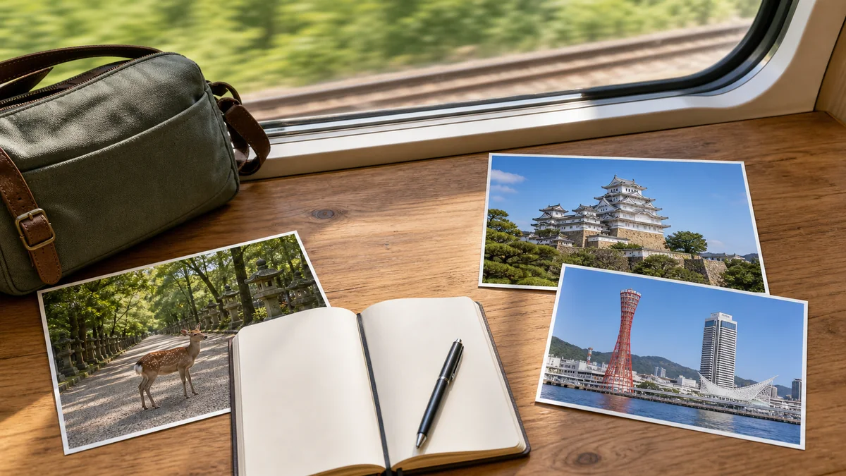 Kansai day trip planning with Osaka Kyoto Nara and Kobe travel references