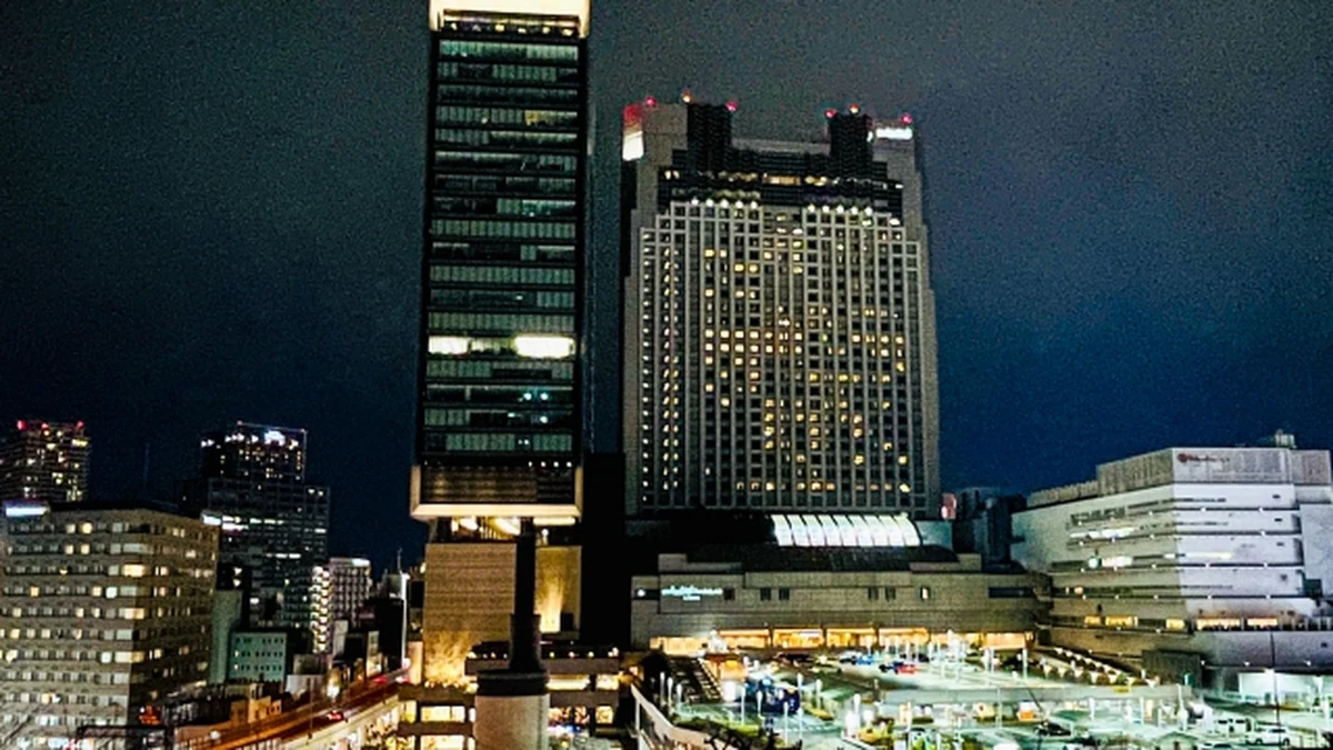 Dotonbori in Osaka lit up at night
